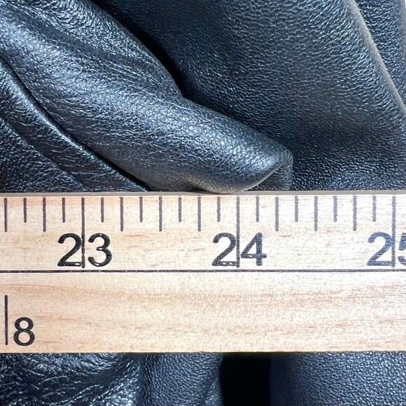 Ambition New York Black Leather Button Up Jacket Size S - Picture 8 of 13